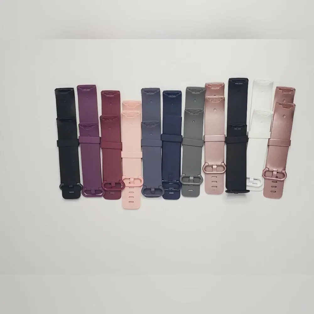 #30 Lot Of 11 Pack Silicone Replacement Wristband Fitbit Charge4/Charge3